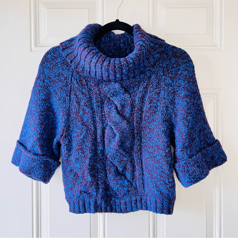INC Cowl Neck Crop Sweater
